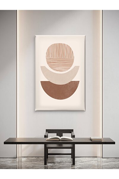 ESLEM Modern Abstract Geometrik Kanvas Tablo | Zarif Ev Dekorasyonu