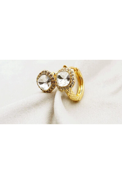 XUPING JEWELRY Cercei placați cu aur și pietre de zirconiu