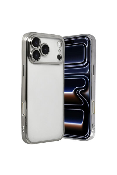 NewFace Apple iPhone 17 Pro Silicone with Lens - Silver