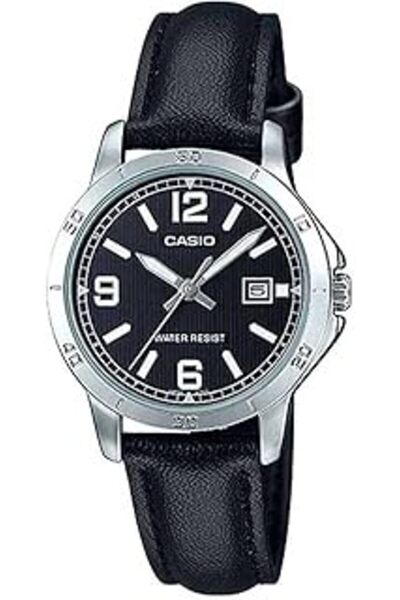 Casio Black Leather Women Watch LTP-V004L-1BUDF