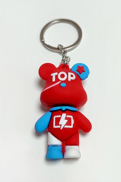 ZERO LAND 1615646749 Αρκουδάκι (204656) Μπρελόκ σιλικόνης-Κόκκινο