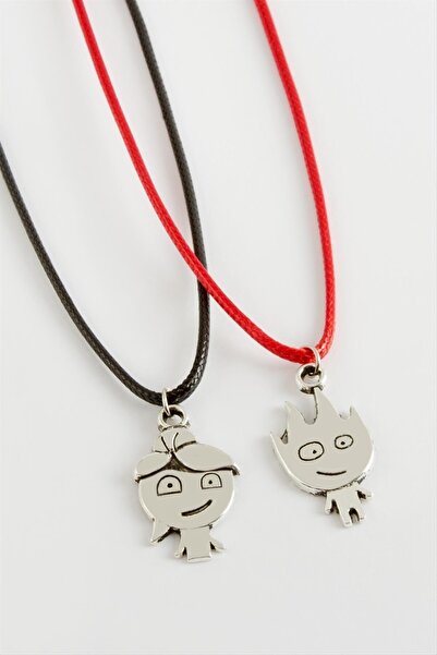 ZERO LAND 1612444749 فاير آند ووتر 2لي فينليكس ديري (204424) قلادة - لون فضي