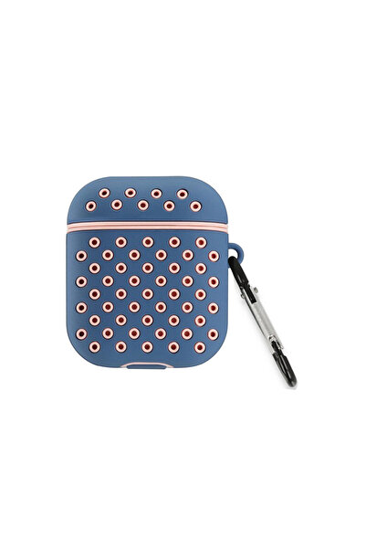 NewFace حافظة Airpods 2 (الجيل الثاني) الرياضية المثقبة - أزرق-وردي