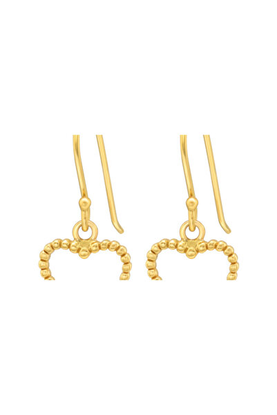 All4Silver Inimă placată cu aur - Cercei din argint 925 fără pietre