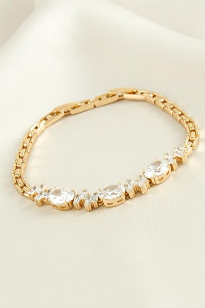 ZERO LAND 1614248749 سوار فاخر من الفولاذ مرصع بحجر الزركون البيضاوي من شوبين...