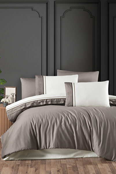 First Choice Groovy %100 Pamuk 200 TC Deluxe Saten (80 Tel) Çift Kişilik Nevresim Takımı