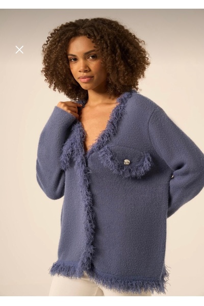 MODA S&S BZLİNE Ζακέτα με λεπτομέρειες από φούντες