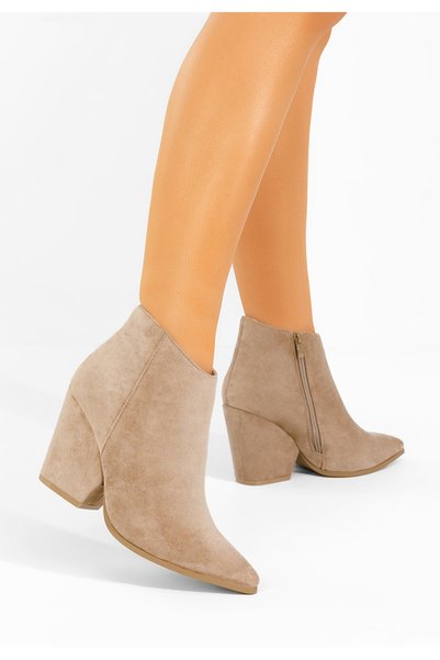 B T Shoes Γυναικεία Μποτάκια Cowboy Versalia χακι