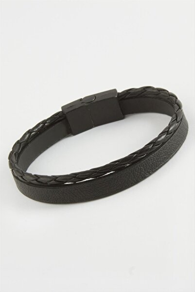 ZERO LAND 1615150749 سوار من الجلد الصناعي ذو الجودة المزدوجة (205051) - أسود