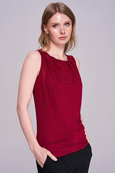 Journey Kayık Yaka-Ön Pileli Body