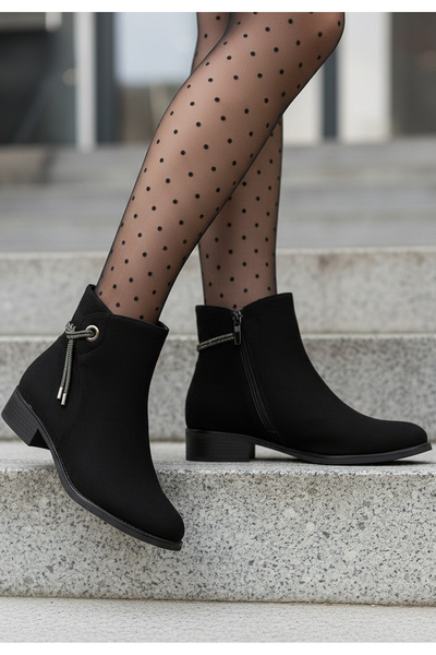 B T Shoes Γυναικεία μποτάκια Cesana Μαύρα