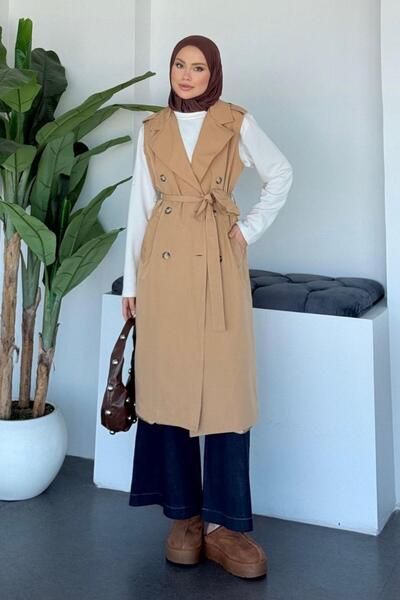 Şulemoda Giyim Pop Yelek Toprak