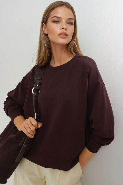 Hiccup BUSEM Світшот з модалу Relaxed Fit Cycling Yaka