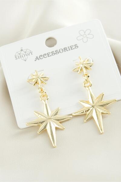 ZERO LAND 1615116749 شيمش ميتال (211651) أقراط - لون فضي