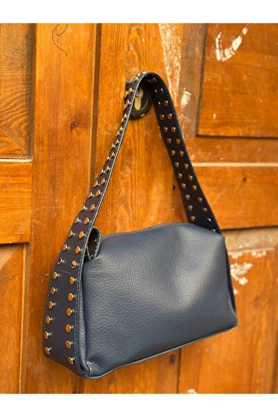SHIKIRTI BAG STORE Mornarsko plava torba za rame sa detaljnim remenom (30cm*1...