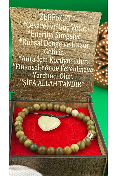 charmove ile kendinizi şımartın Zebercet Necklace Bracelet Natural Stone Set