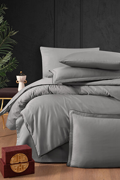 First Choice Lucca %100 Pamuk 300 TC (120 Tel) Çift Kişilik Nevresim Takımı