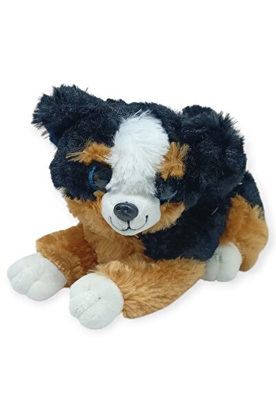 Lisinya Plush Lying Dog with Sound 25 cm - Black Brown (Lisinya)