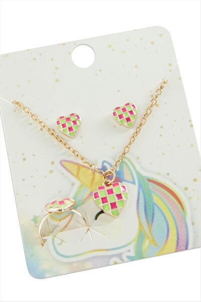 ZERO LAND 1612002749 قلادة على شكل قلب (210220) - أصفر