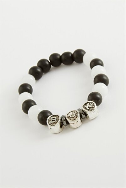 ZERO LAND سوار MTXDPN للأطفال من حجر الأونيكس الطبيعي (144843) 8 ملم - أسود