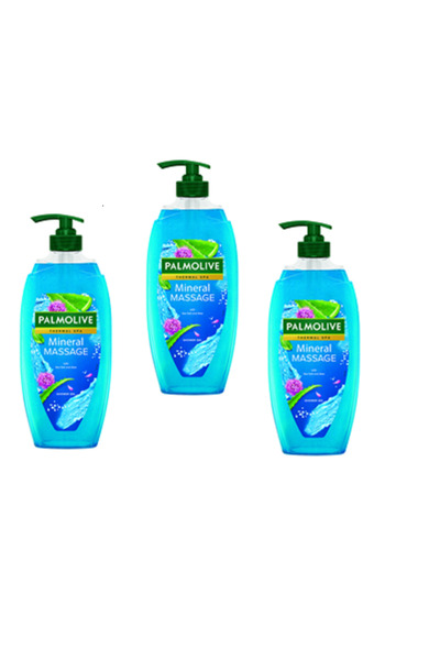 Palmolive Gel de Duș Wellness Massage Pump 750 ml - 3 Buc