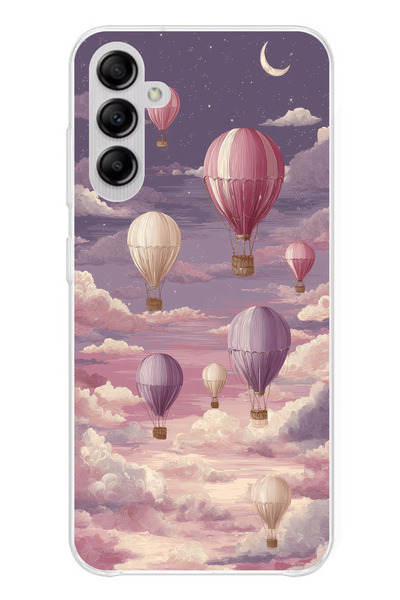 TechTree حافظة سيليكون متوافقة مع هاتف سامسونج جالاكسي A14 باللون الأرجواني ا...