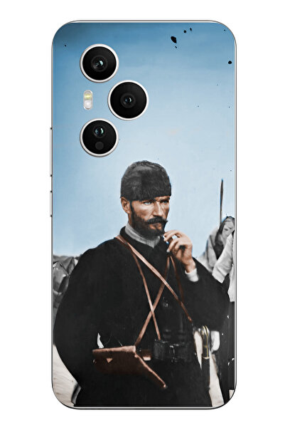 TechTree حافظة سيليكون متوافقة مع هاتف Honor 400 PRO من أتاتورك مطبوع