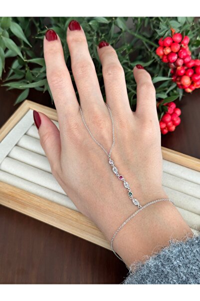 ringbox Gümüş Renkli Çok Renkli Mekik Şahmeran