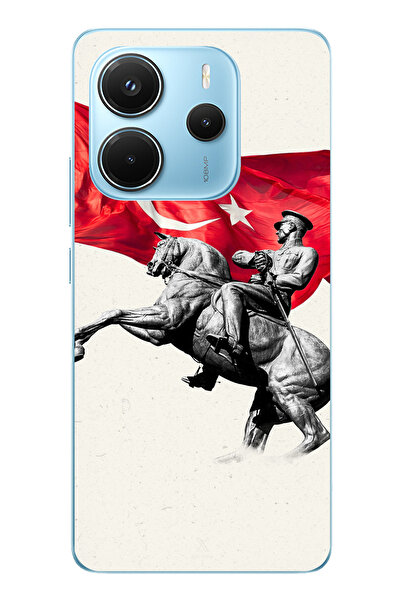 TechTree حافظة سيليكون متوافقة مع هاتف Redmi Note 14 4G بتفاصيل تذكارية لأتات...