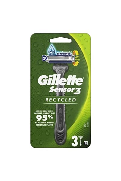 Gillette Lame de ras reciclate Sensor 3, 3 bucăți
