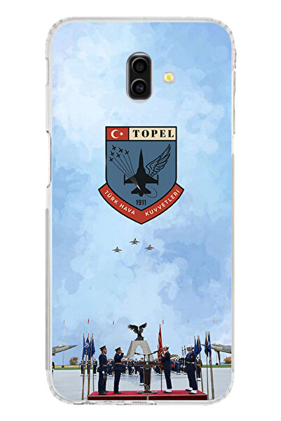 TechTree حافظة سيليكون متوافقة مع هاتف سامسونج جالاكسي J6 PLUS من القوات الجو...