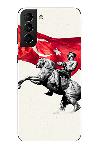 TechTree حافظة سيليكون متوافقة مع هاتف سامسونج جالاكسي S21 بلس بتفاصيل تذكاري...