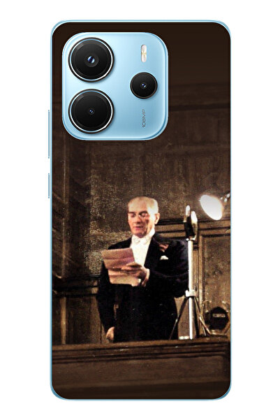 TechTree حافظة سيليكون متوافقة مع هاتف Redmi Note 14 4G متوافقة مع خطاب أتاتو...