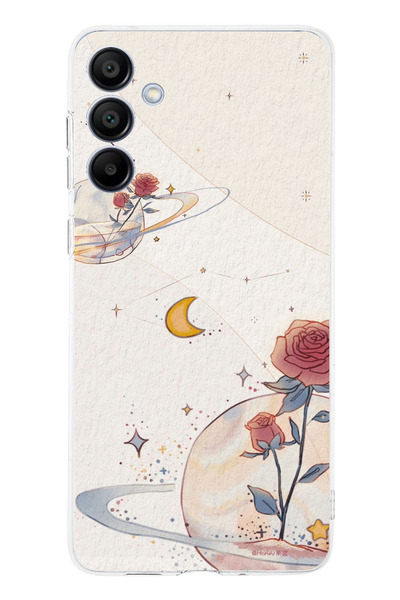 TechTree حافظة سيليكون متوافقة مع هاتف سامسونج جالاكسي A16، بتصميم كوكب ونجمة...