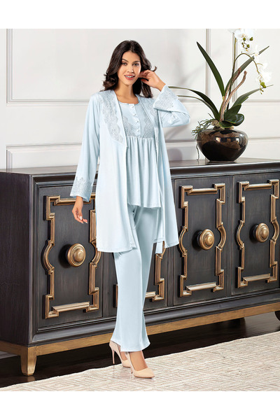 Xses 3'lü Lohusa Pijama Takım