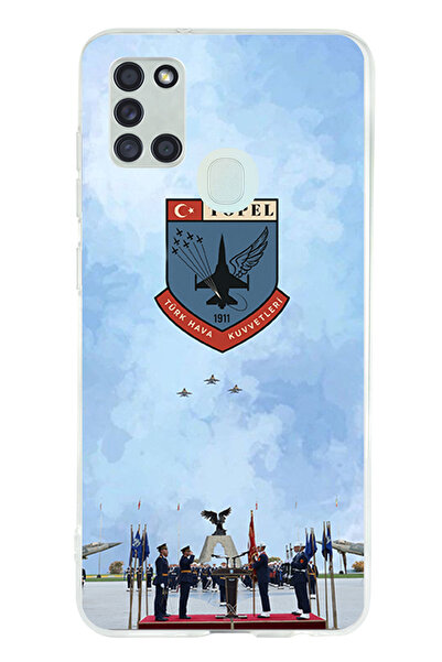 TechTree حافظة سيليكون متوافقة مع هاتف سامسونج جالاكسي A21S من القوات الجوية ...