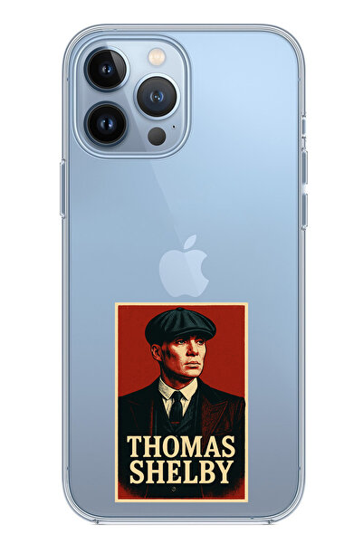 TechTree حافظة سيليكون متوافقة مع هاتف iPhone 13 PRO MAX من Thomas Shelby مطبوع