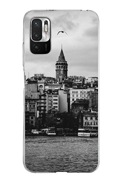 TechTree حافظة سيليكون مطبوع متوافقة مع هاتف Redmi Note 10 5G مع إطلالة على ب...