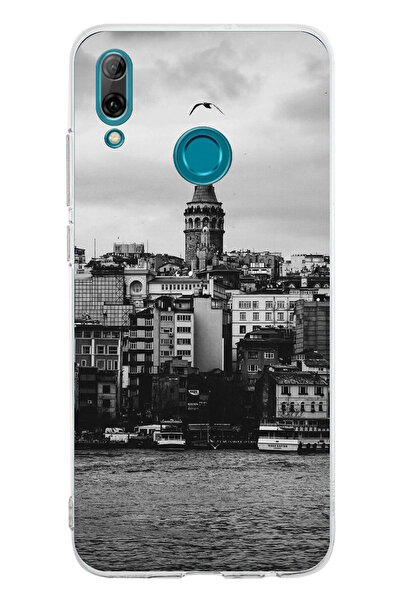 TechTree حافظة سيليكون متوافقة مع هاتف هواوي بي سمارت 2019 مع مناظر برج غالات...