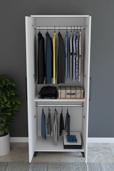 Kenyap Eko İki Kapaklı İki Askılıklı 70 x 184 Gardrob