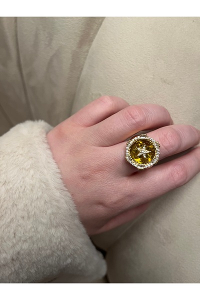 Asteria Jewelry Design Colorful Stone Adjustable Ring