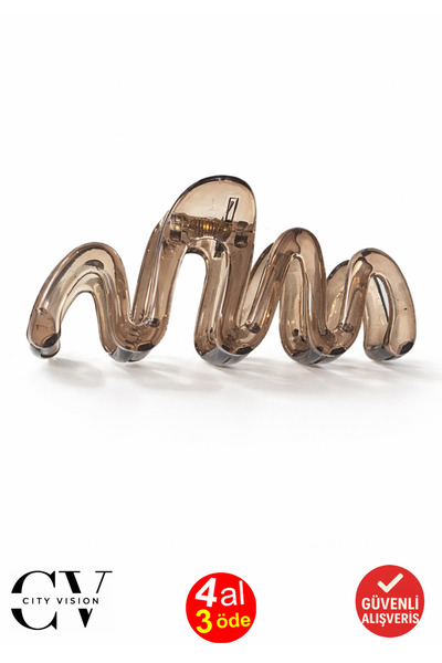 cityvision Unbreakable Wave Model Gray Color Hair Clip 10 cm