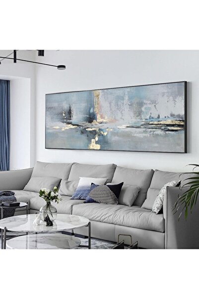 ALAYRA International لوحة جدارية كبيرة من القماش لغرفة النوم 60 × 120 سم - دي...