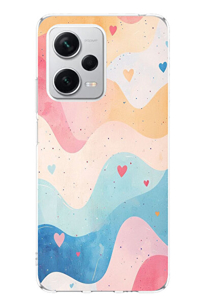 TechTree حافظة سيليكون متوافقة مع هاتف Redmi Note 12 PRO PLUS بألوان الباستيل...