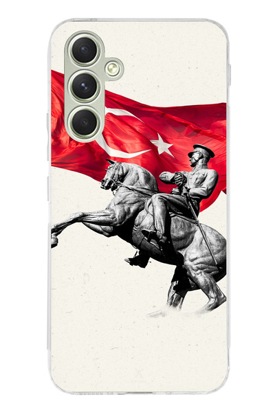 TechTree جراب سيليكون متوافق مع هاتف سامسونج جالاكسي A15 بتفاصيل تذكارية لأتا...