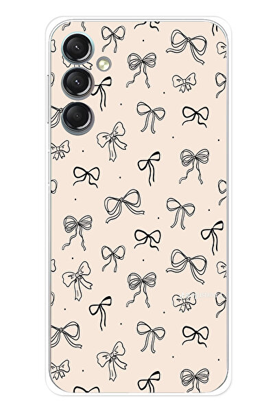 TechTree حافظة سيليكون متوافقة مع هاتف سامسونج جالاكسي A24 باللون الأسود ونمط...