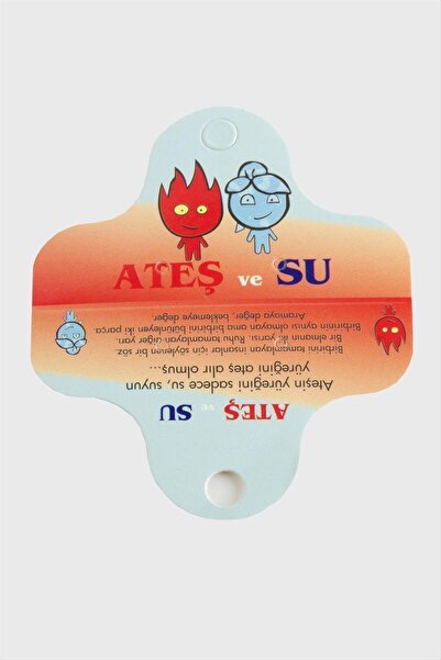 ZERO LAND MTXDPN Ateş Su (150706) بطاقة قلادة - ملونة