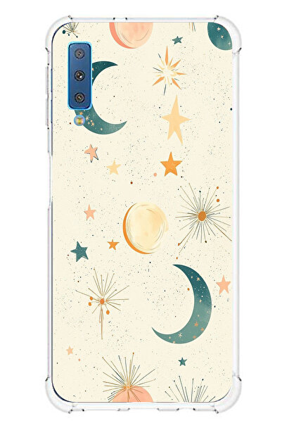 TechTree حافظة سيليكون متوافقة مع هاتف سامسونج جالاكسي A7 2018 ذات خلفية كريم...