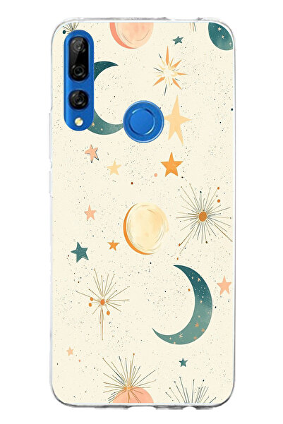 TechTree حافظة سيليكون متوافقة مع هاتف هواوي Y9 برايم (2019) ذات خلفية كريمية...