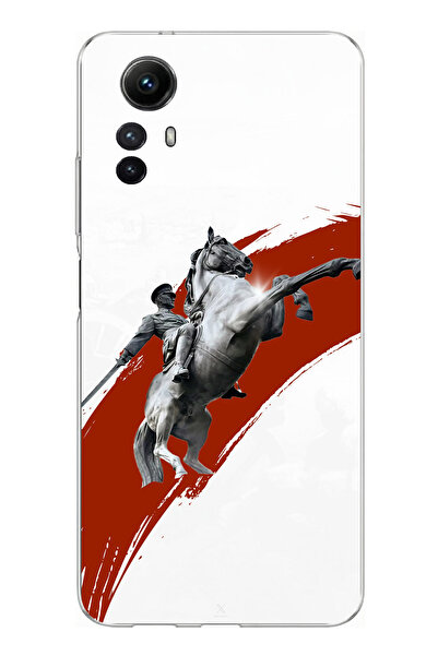 TechTree حافظة سيليكون متوافقة مع هاتف Redmi Note 12S بتصميم حصان منتفخ وتفاص...